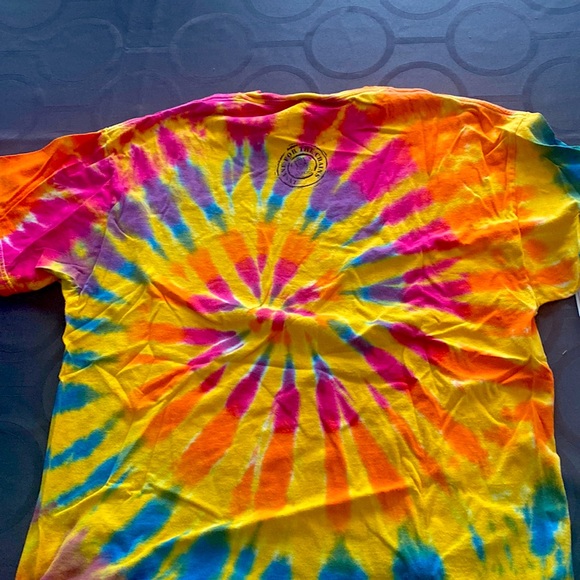 Tie dye disc golf grateful bear shirt - Picture 4 of 5